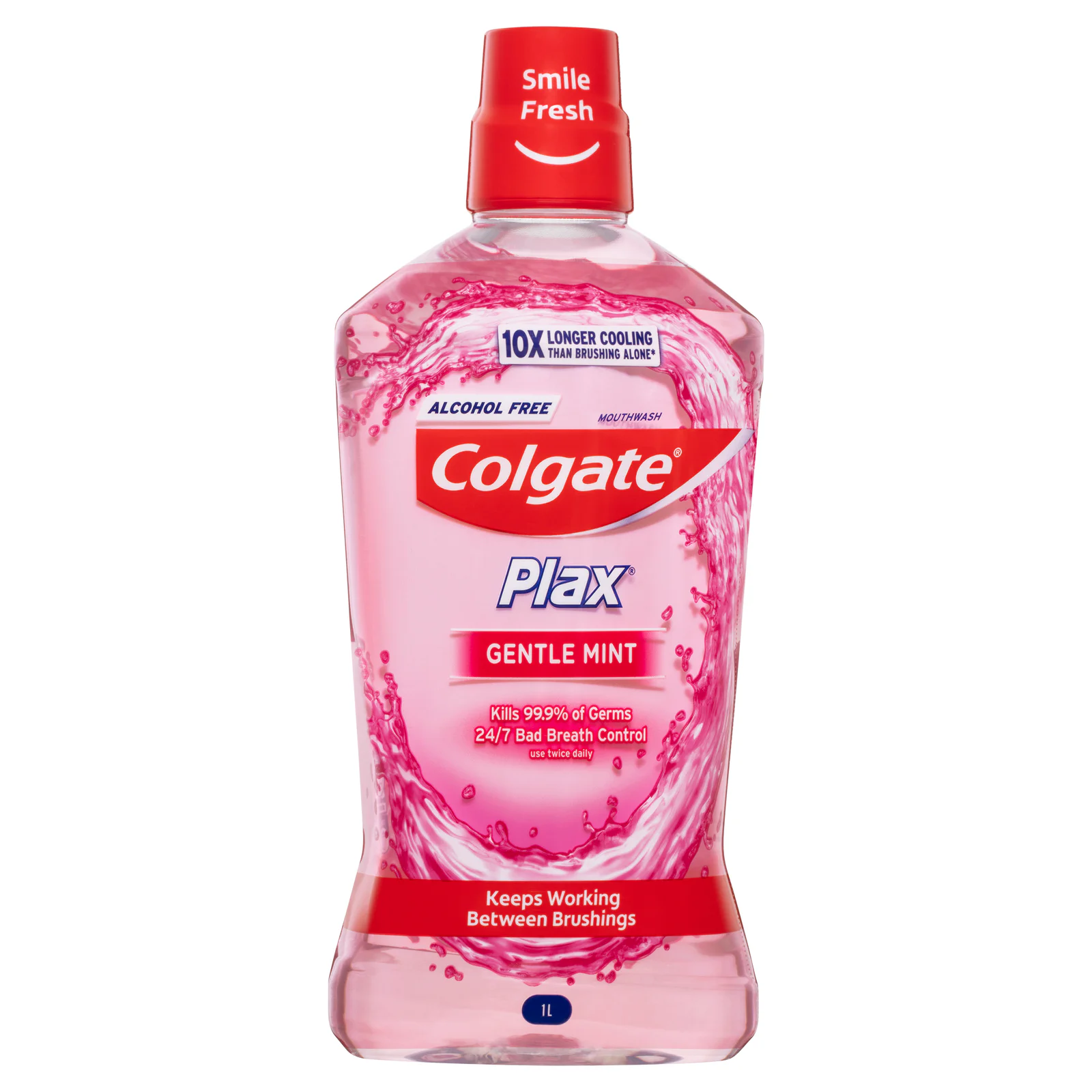 Colgate Plax Alcohol Free Gentle Mint Mouthwash 1L