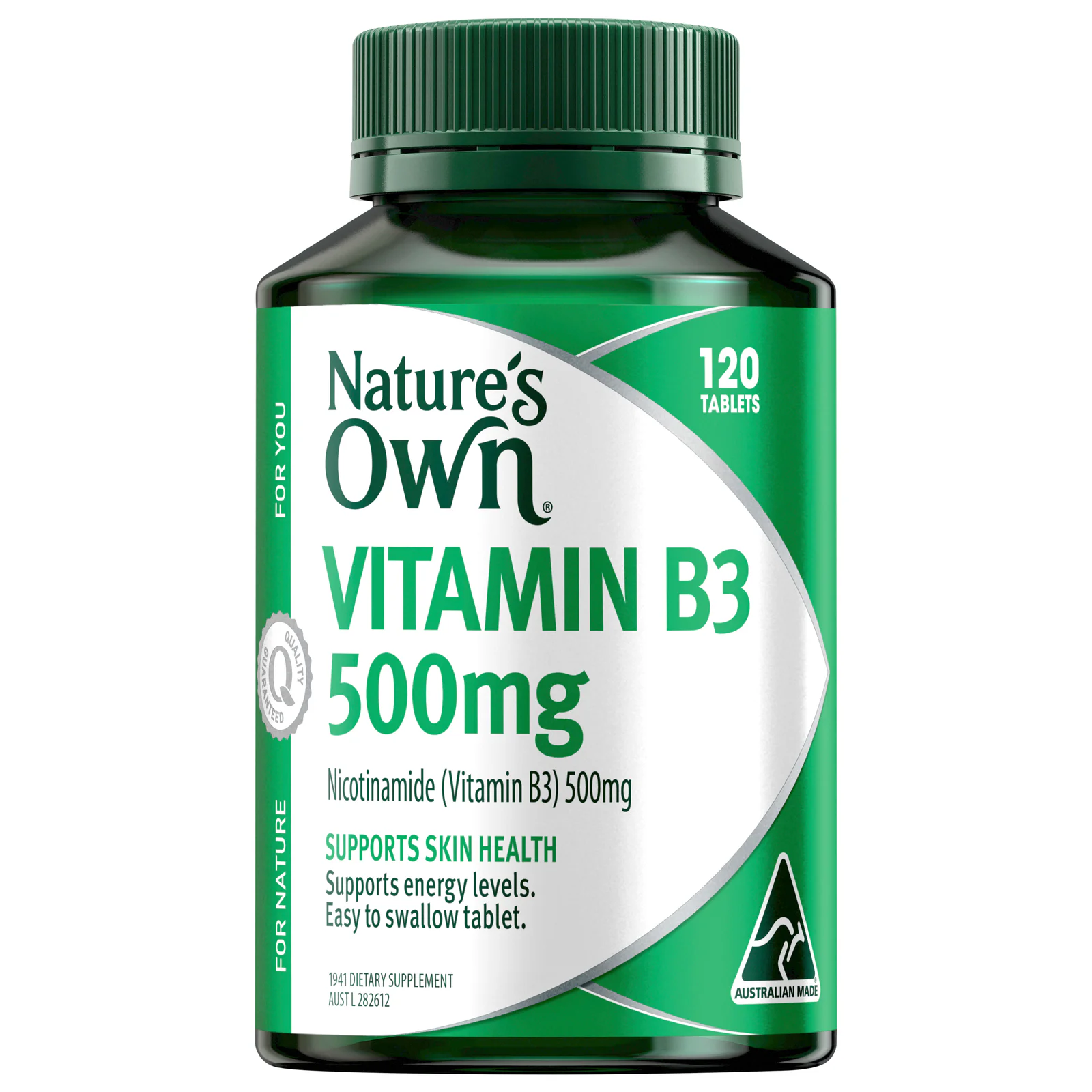 Nature's Own Vitamin B3 500mg 120 tablets