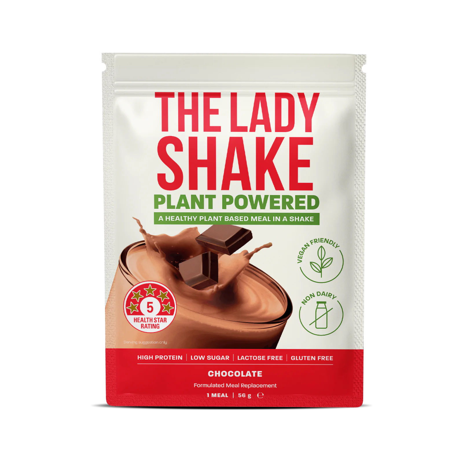 The Lady Shake Vegan Variety Meal Replacement Powder 56g 14 Pack