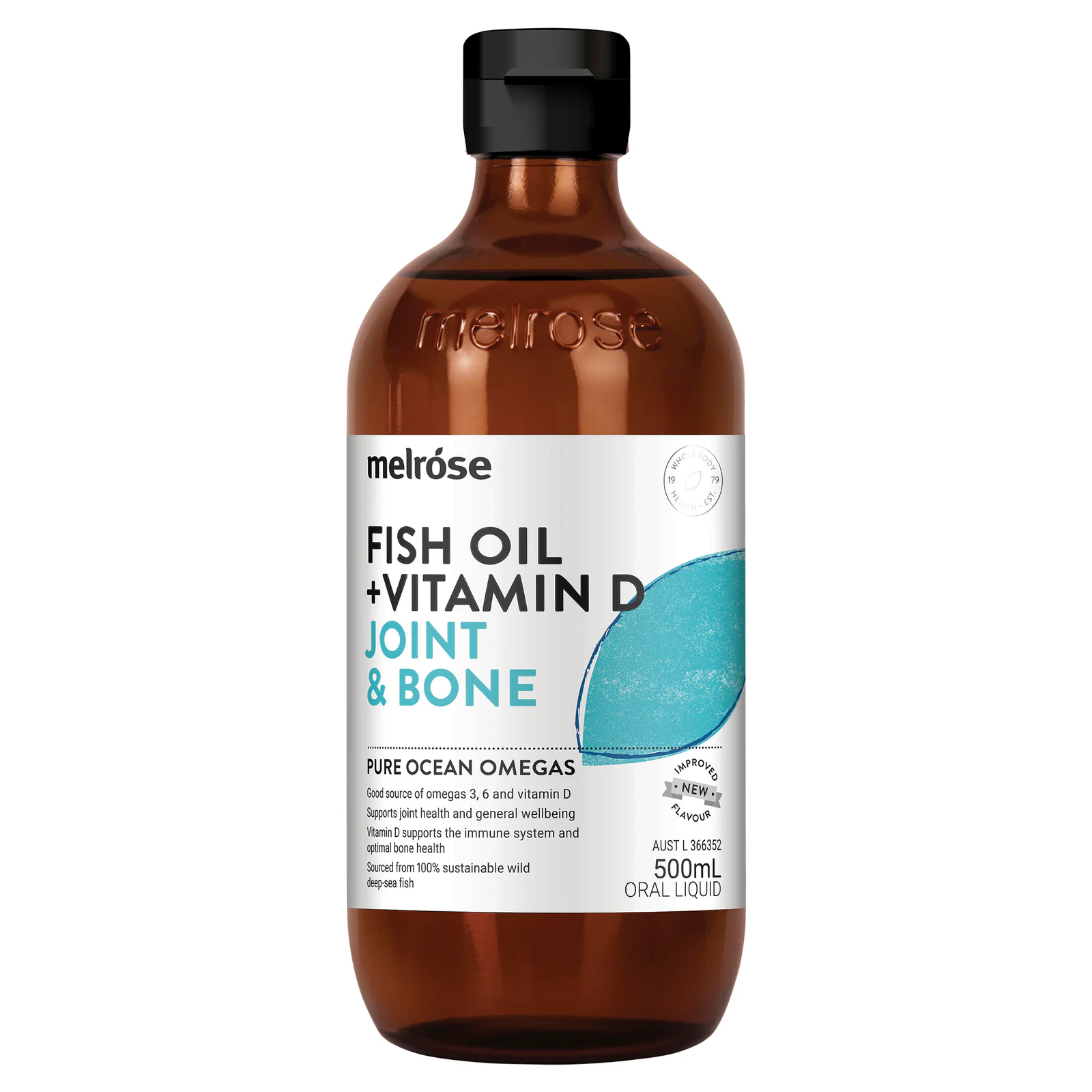 Melrose Fish Oil + Vitamin D Joint & Bone 500ml