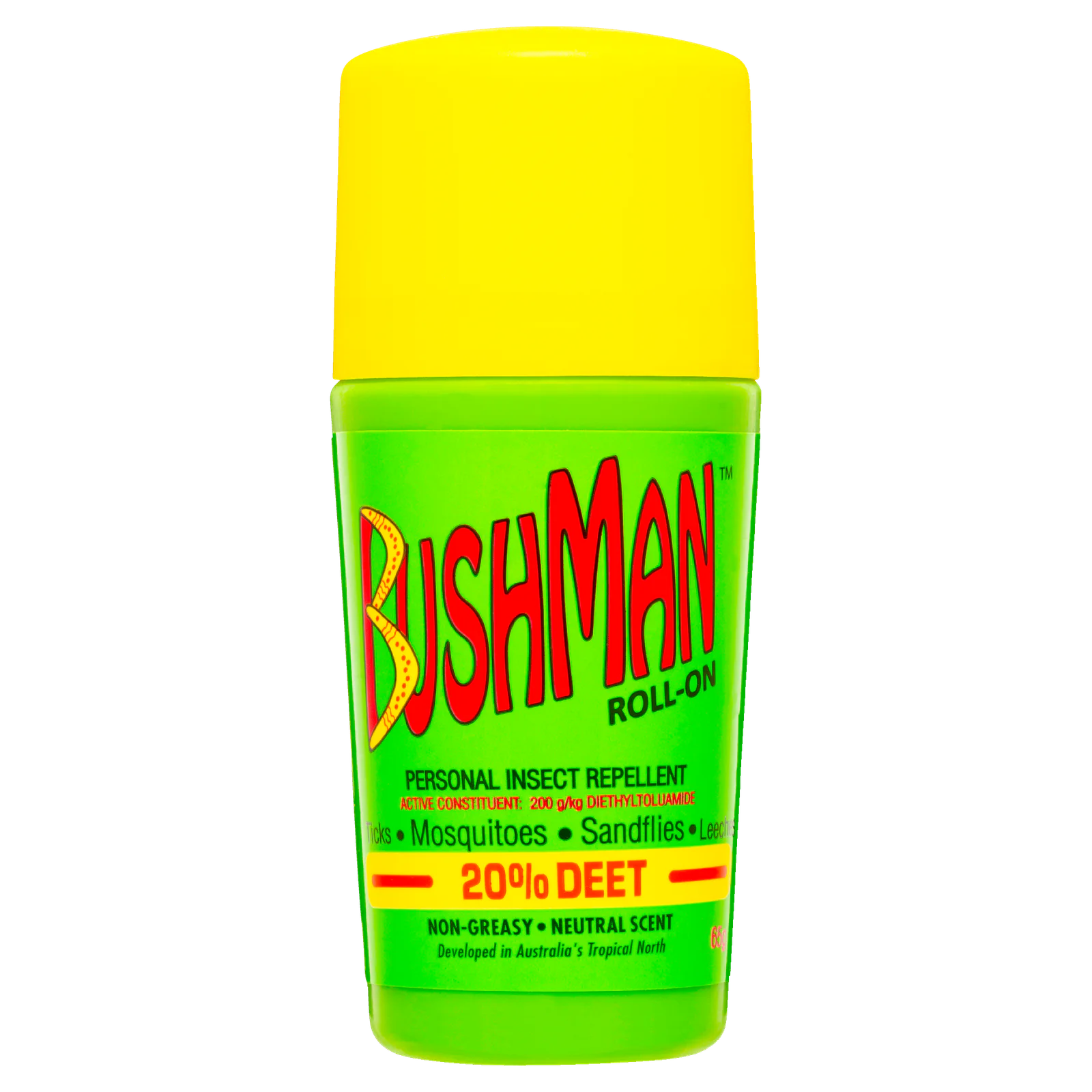 Bushman Insect Repellent 20% Deet Roll On 65g