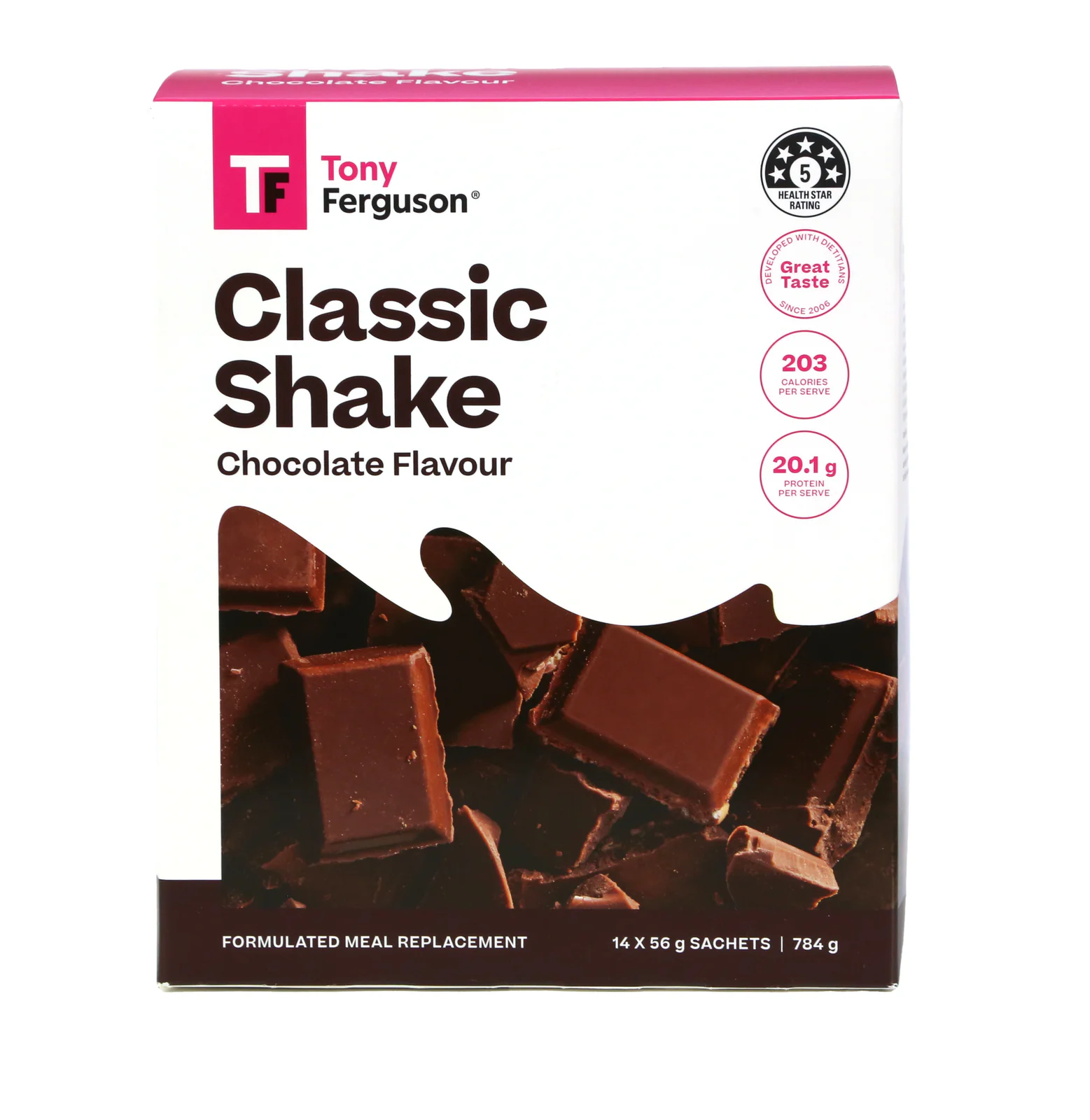 Tony Ferguson Classic Shake Chocolate 14 pack