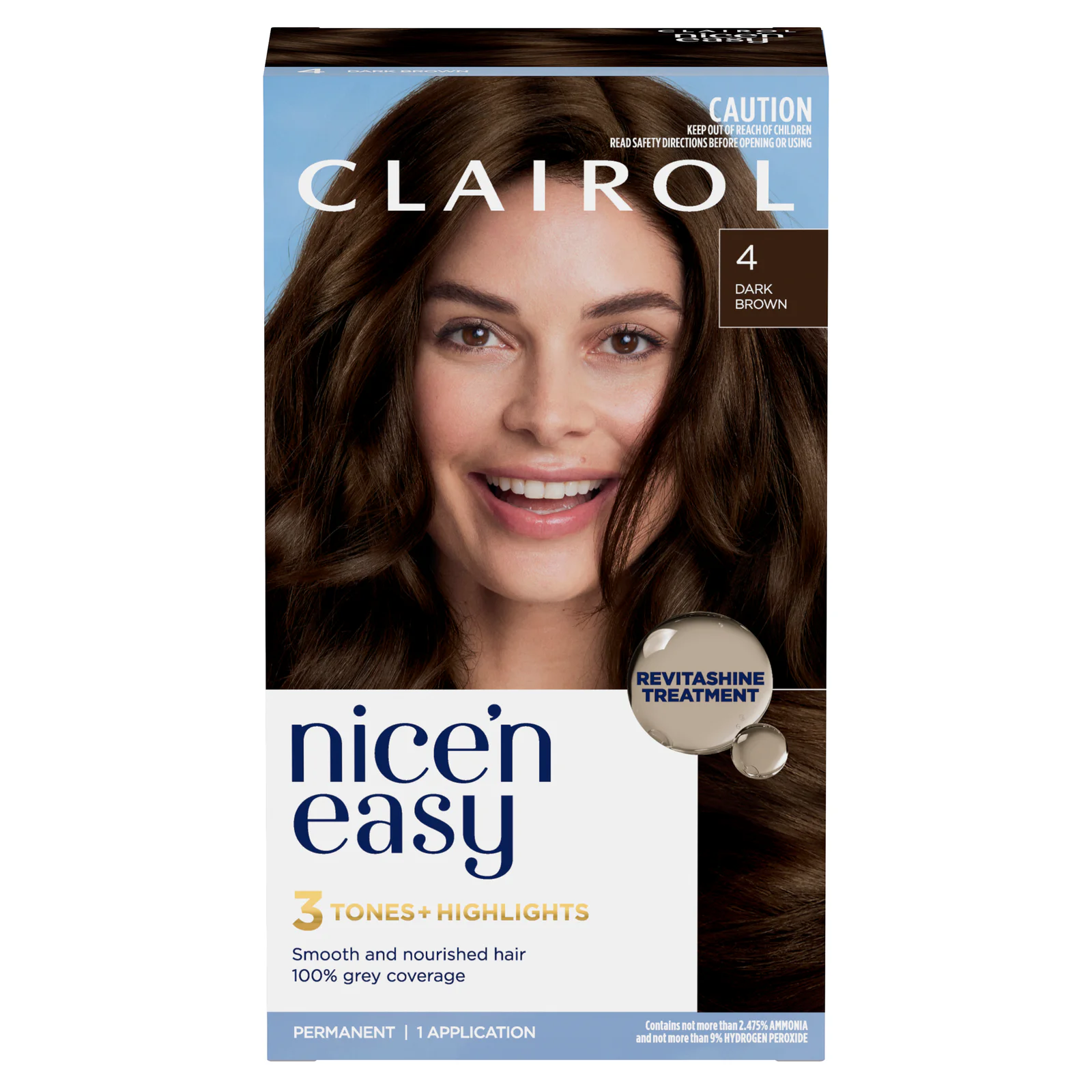 Clairol Nice'n Easy 4 Natural Dark Brown 1 pack