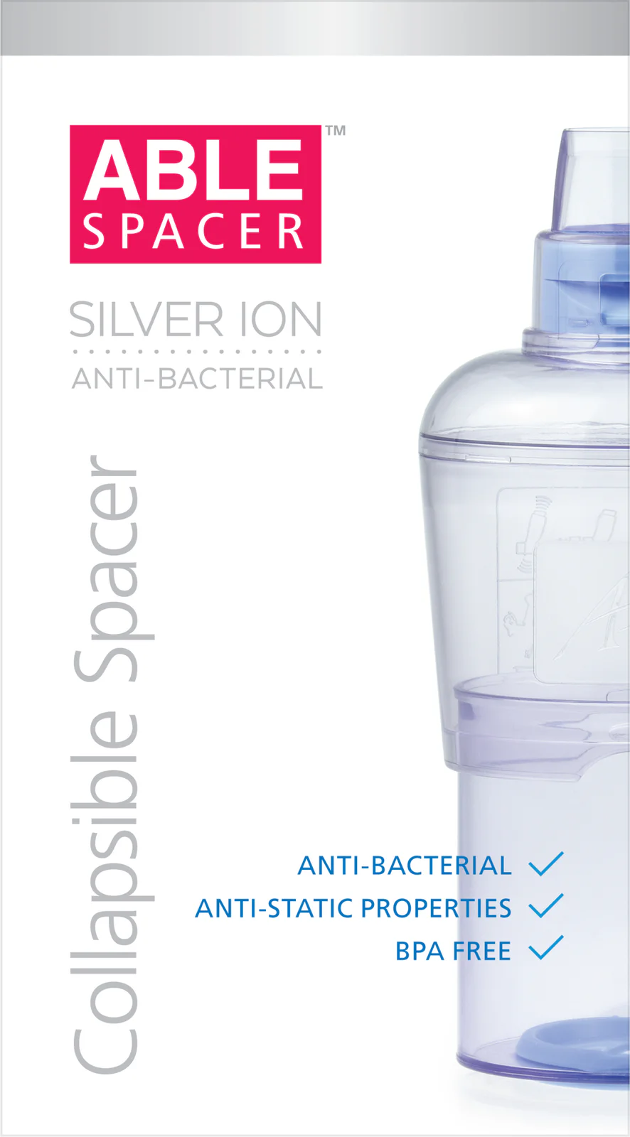 Able Collapsible Spacer Anti-Bacterial 1 each