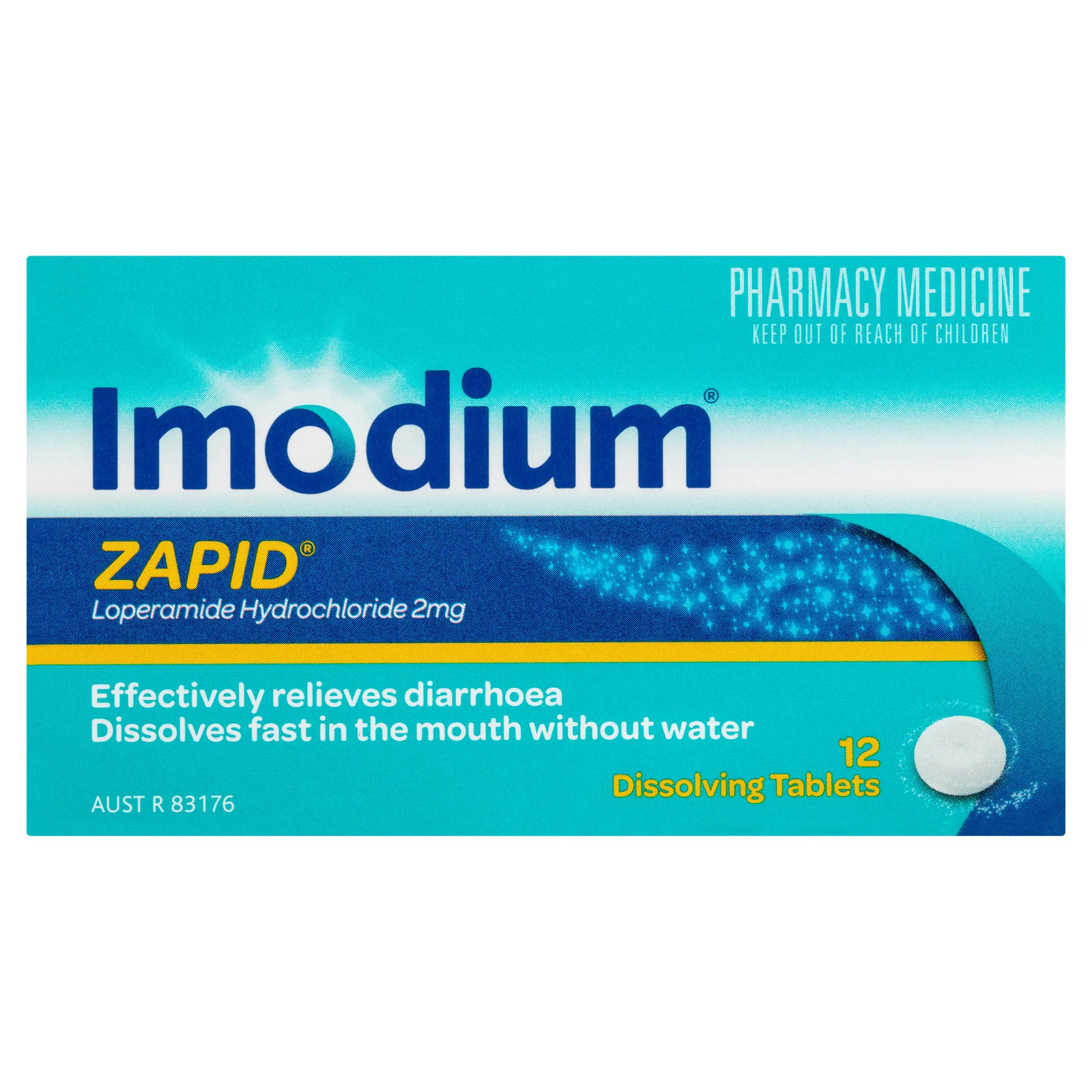 Imodium Zapid 2mg - 12 tablets