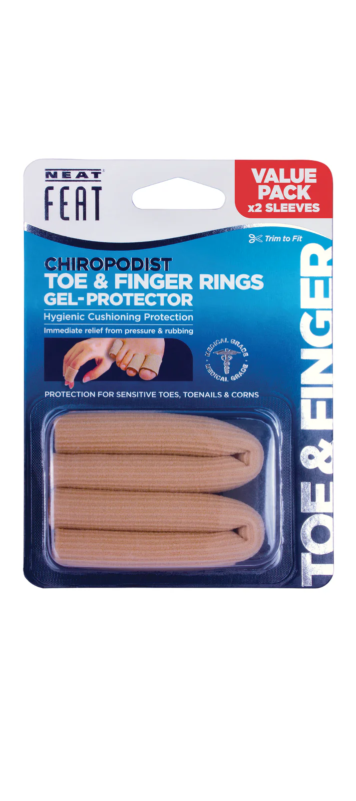 Neat Feat Gel Toe Rings 2 packs