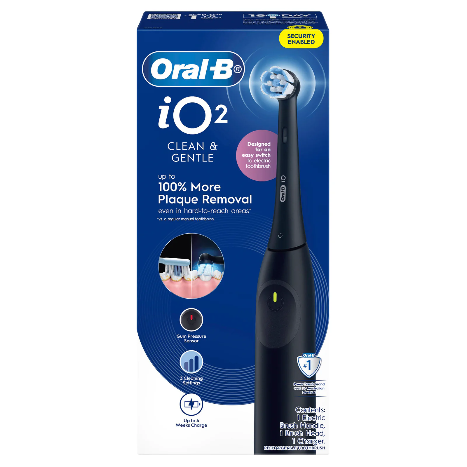 Oral-B iO2 Black Electric Toothbrush 1 pack
