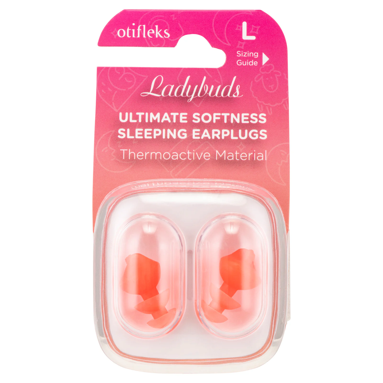 Otifleks Ladybuds Sleeping Earplugs Large 1 Pair