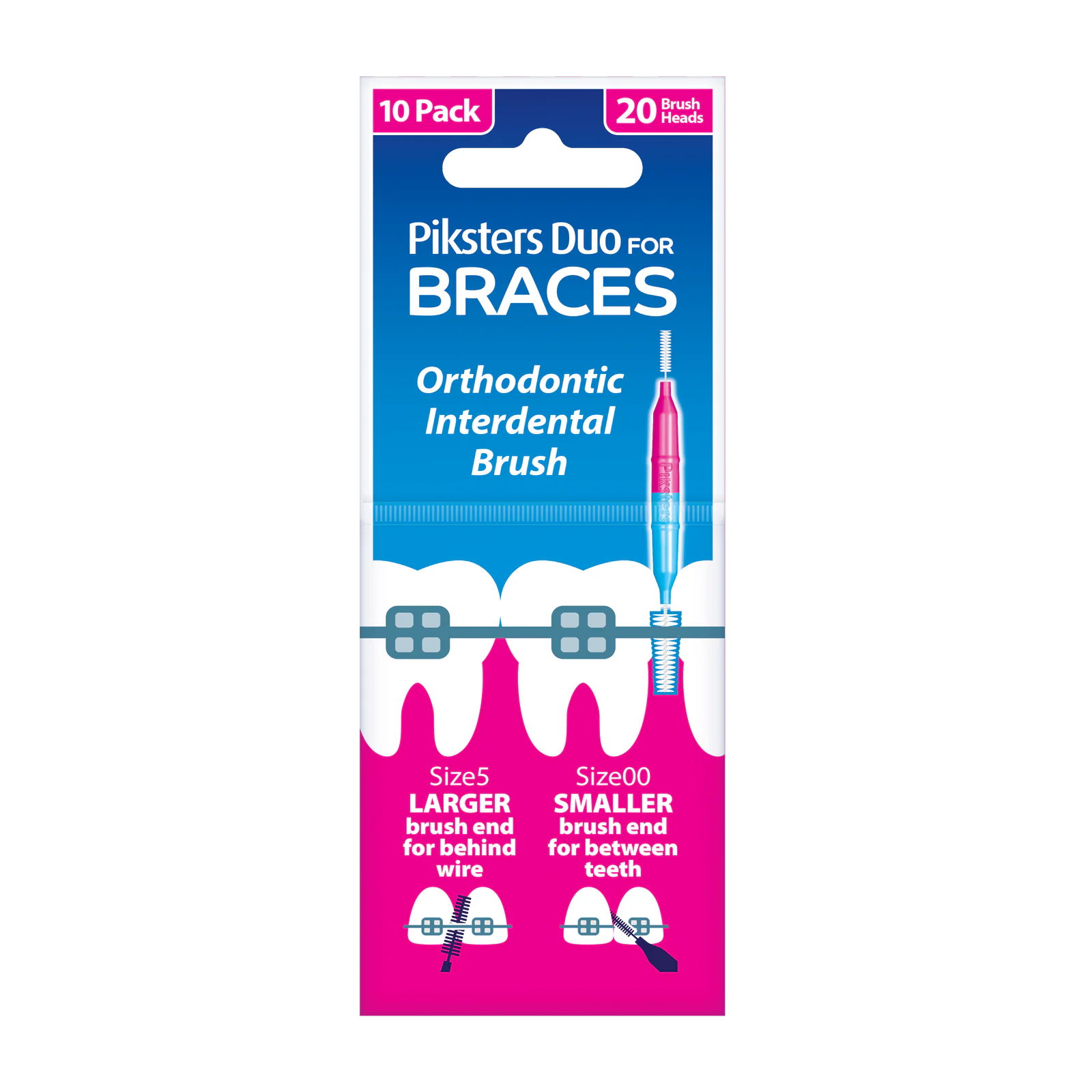 PikstersBraces I/DentalBrushes 10Pk
