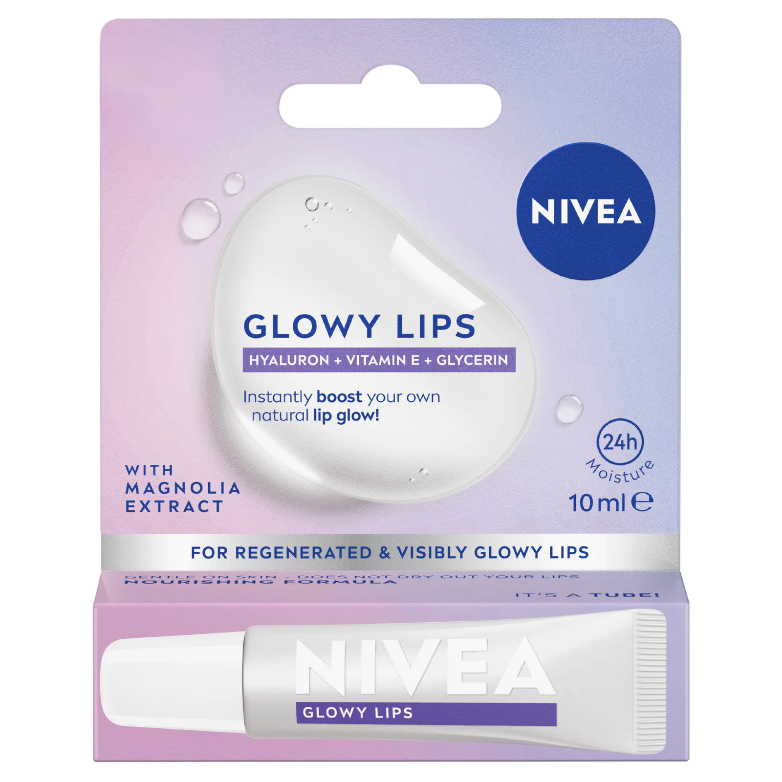 NIVEA Glowy Lips Clear Lip Balm 10mL